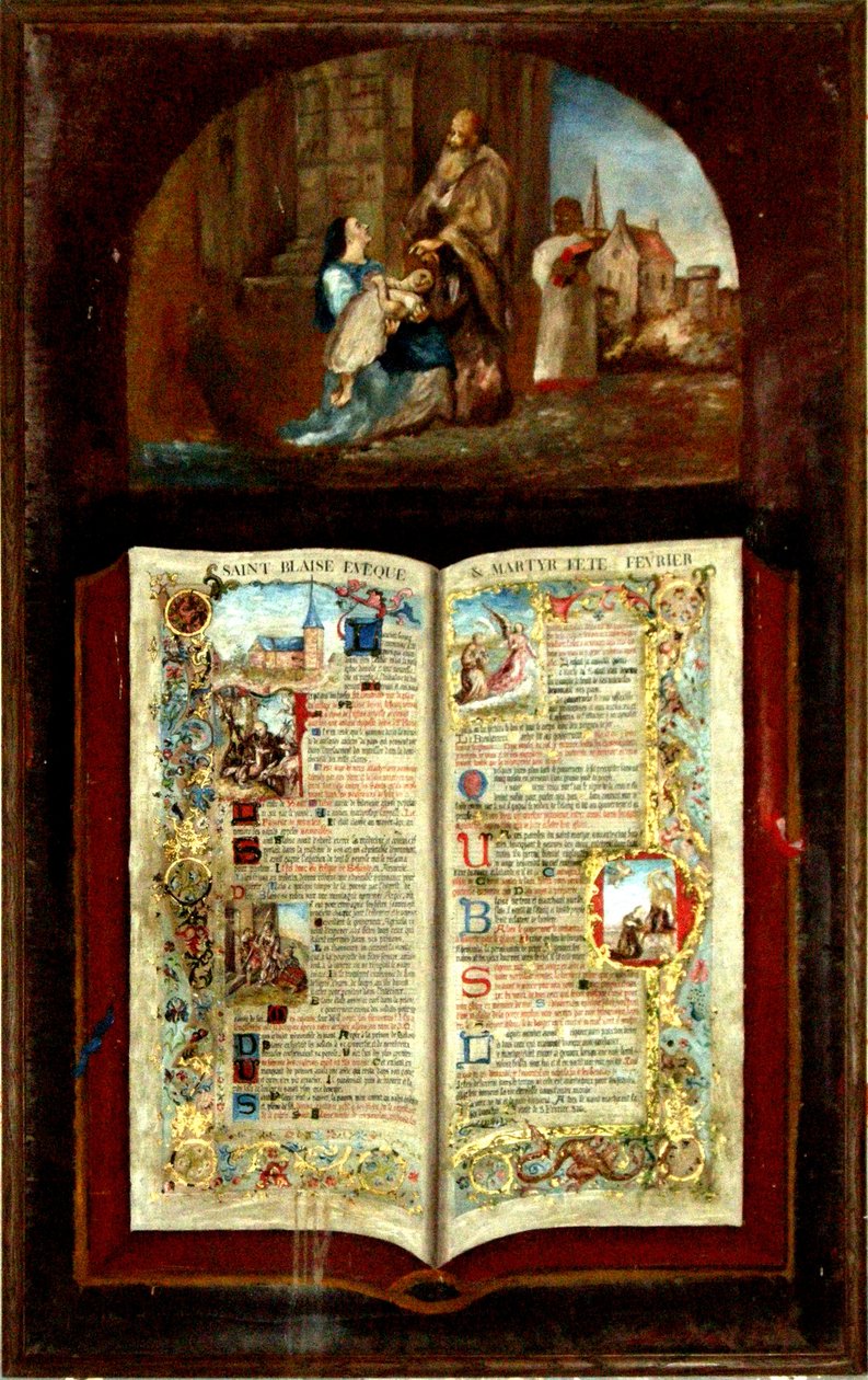 A vida de São Blaise de French School