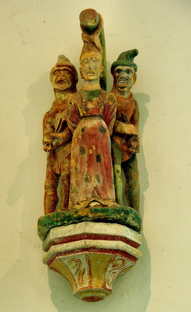 O Martírio de São Apolino (pedra policromada) de French School
