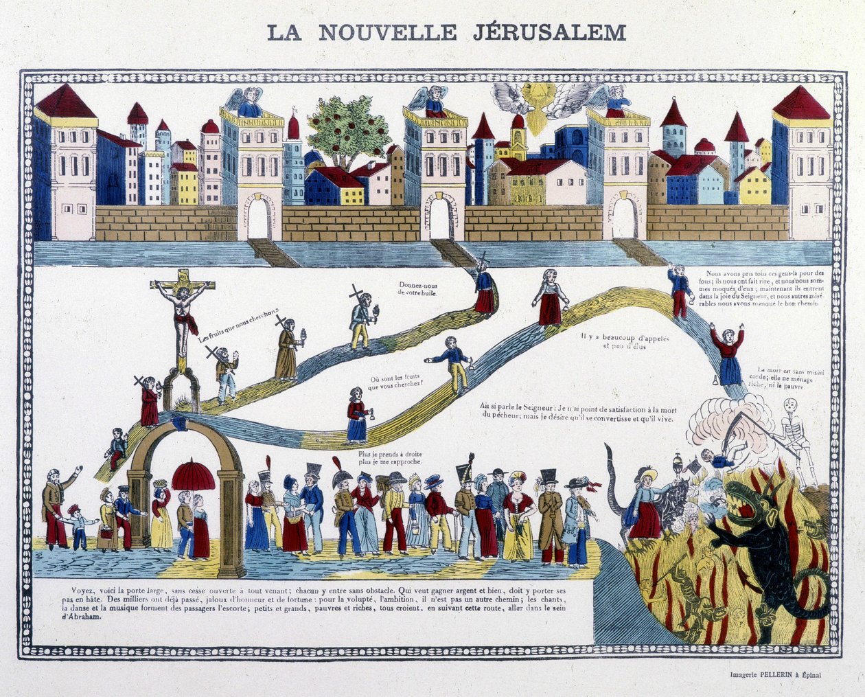 A Nova Jerusalém: o Juízo Final - imagem de Epinal de French School