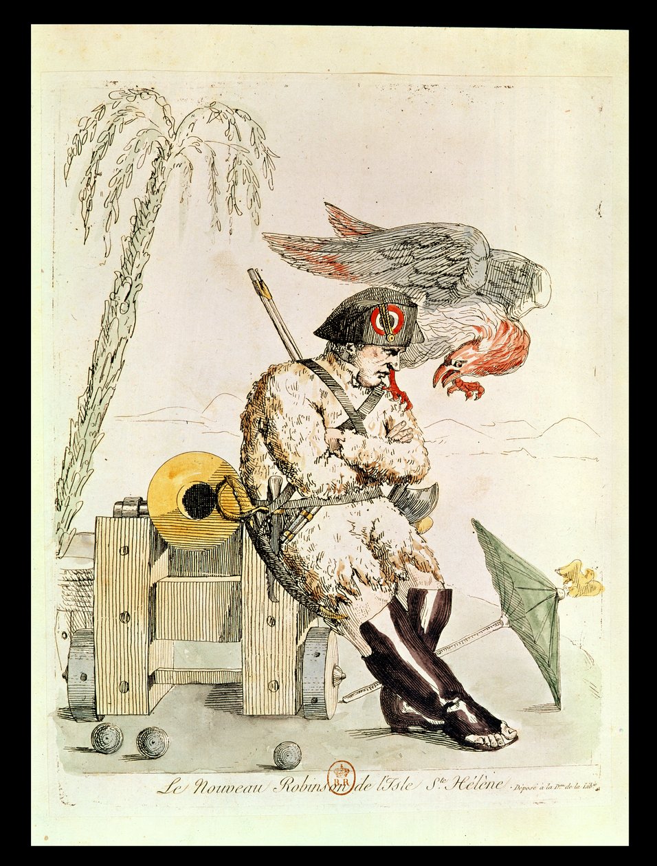 O Novo Robinson de Santa Helena, 1815 de French School