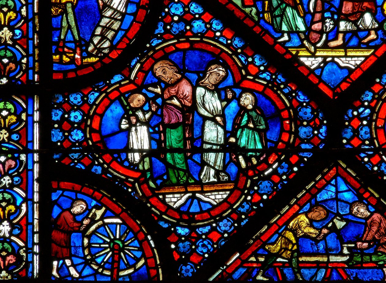 A janela de Noé: um par de nefalim (w47) de French School
