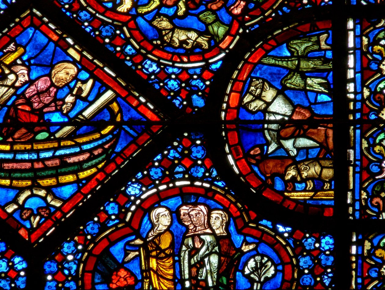 A janela de Noé: um par de nefalim (w47) de French School