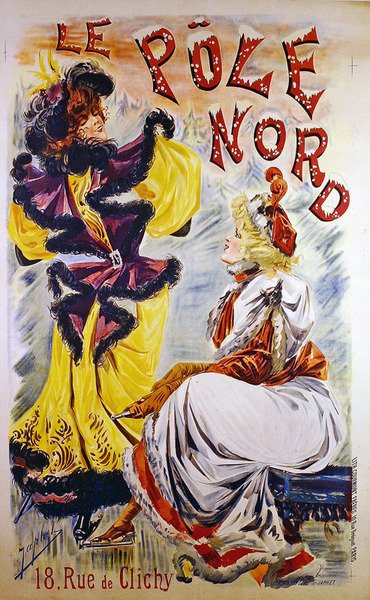 O Pólo Norte (cor litho) de French School