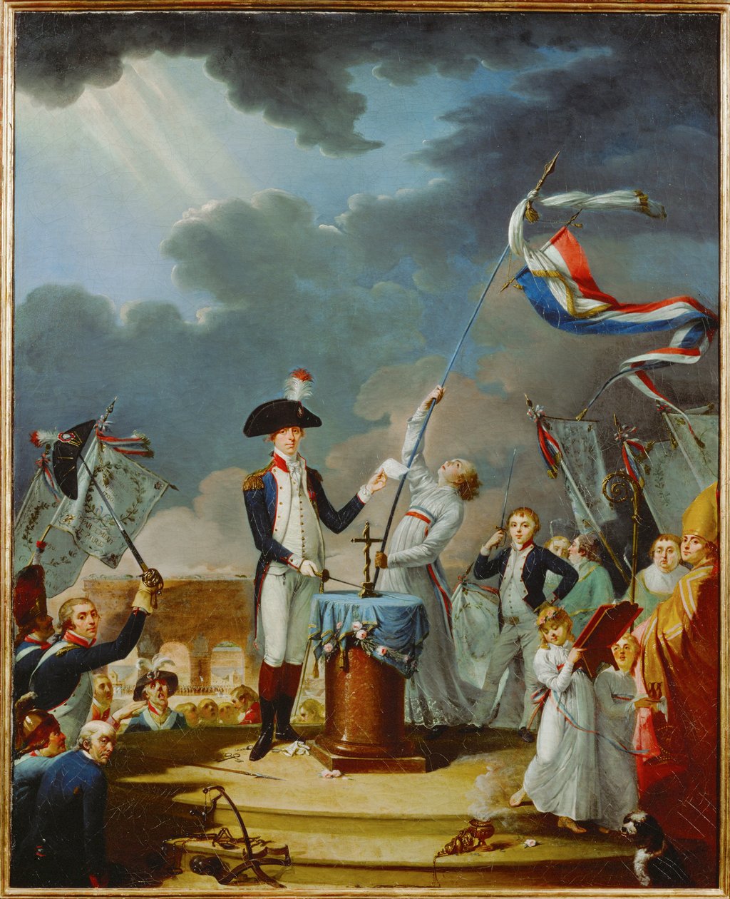 O juramento do general Lafayette por ocasião da celebração da Federação ... de French School