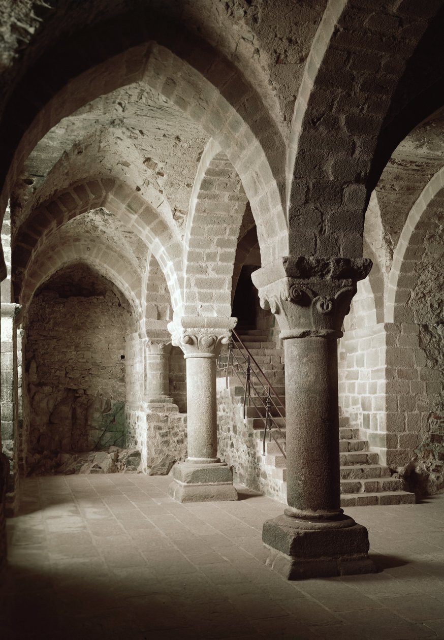 The Old Almonry, vista interior da Abadia de French School
