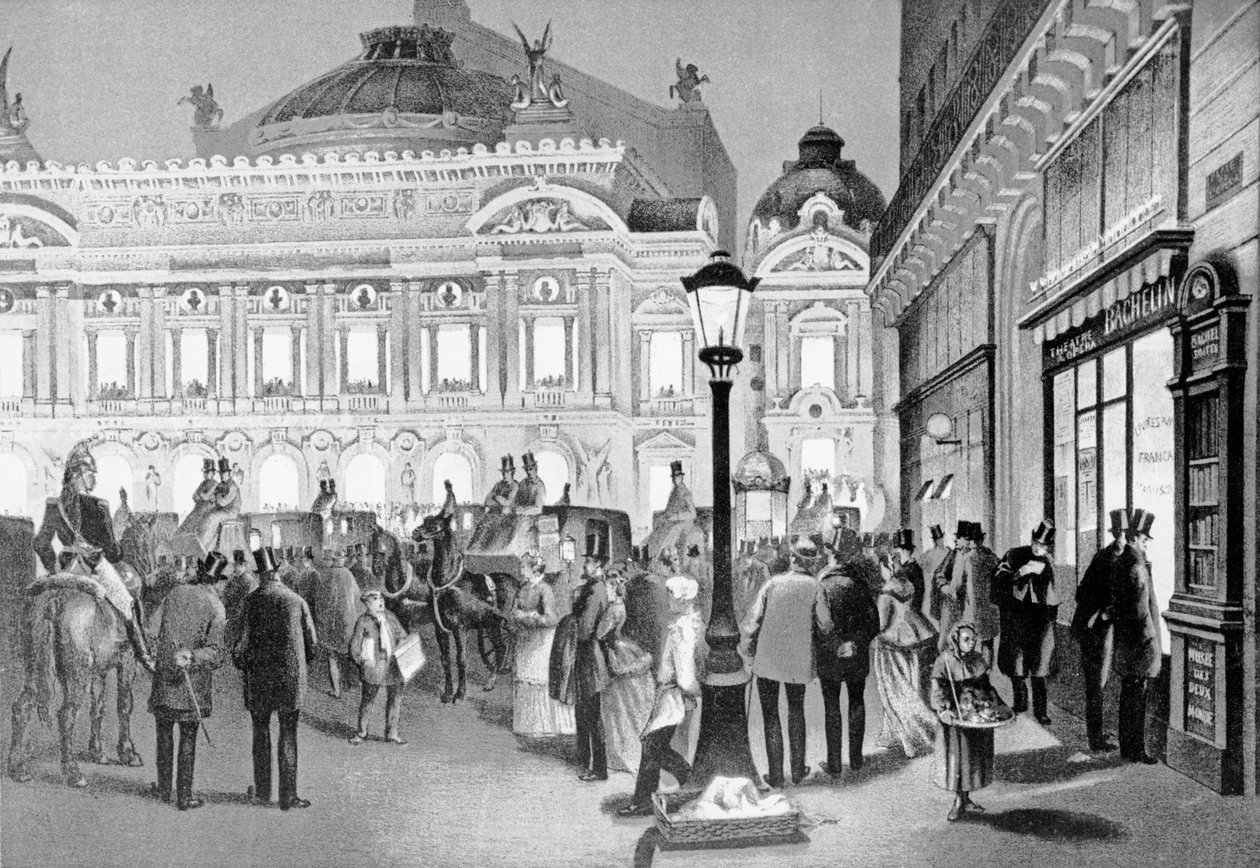 A ópera, Paris, 1875-80 de French School