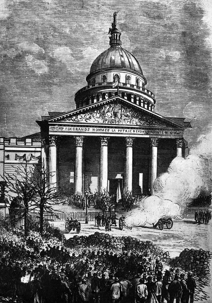 O Paris Panthéon como o QG da Comuna de Paris, C19th final de French School