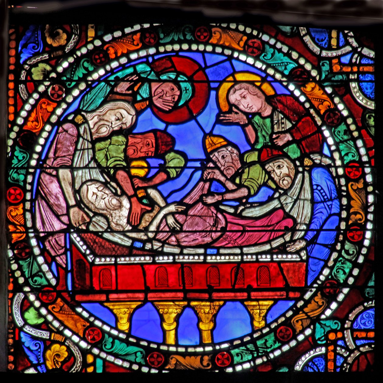 A janela da paixão: Corpo de Cristo Anunciado (w51) de French School