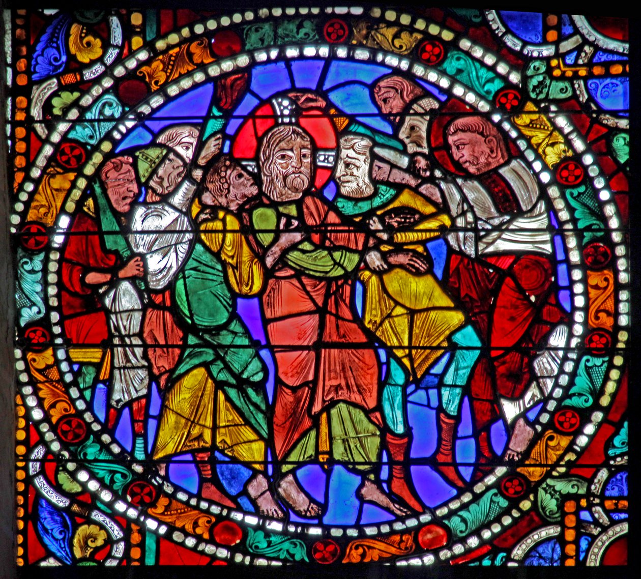 A janela da paixão: Judas Betrayal (w51) de French School