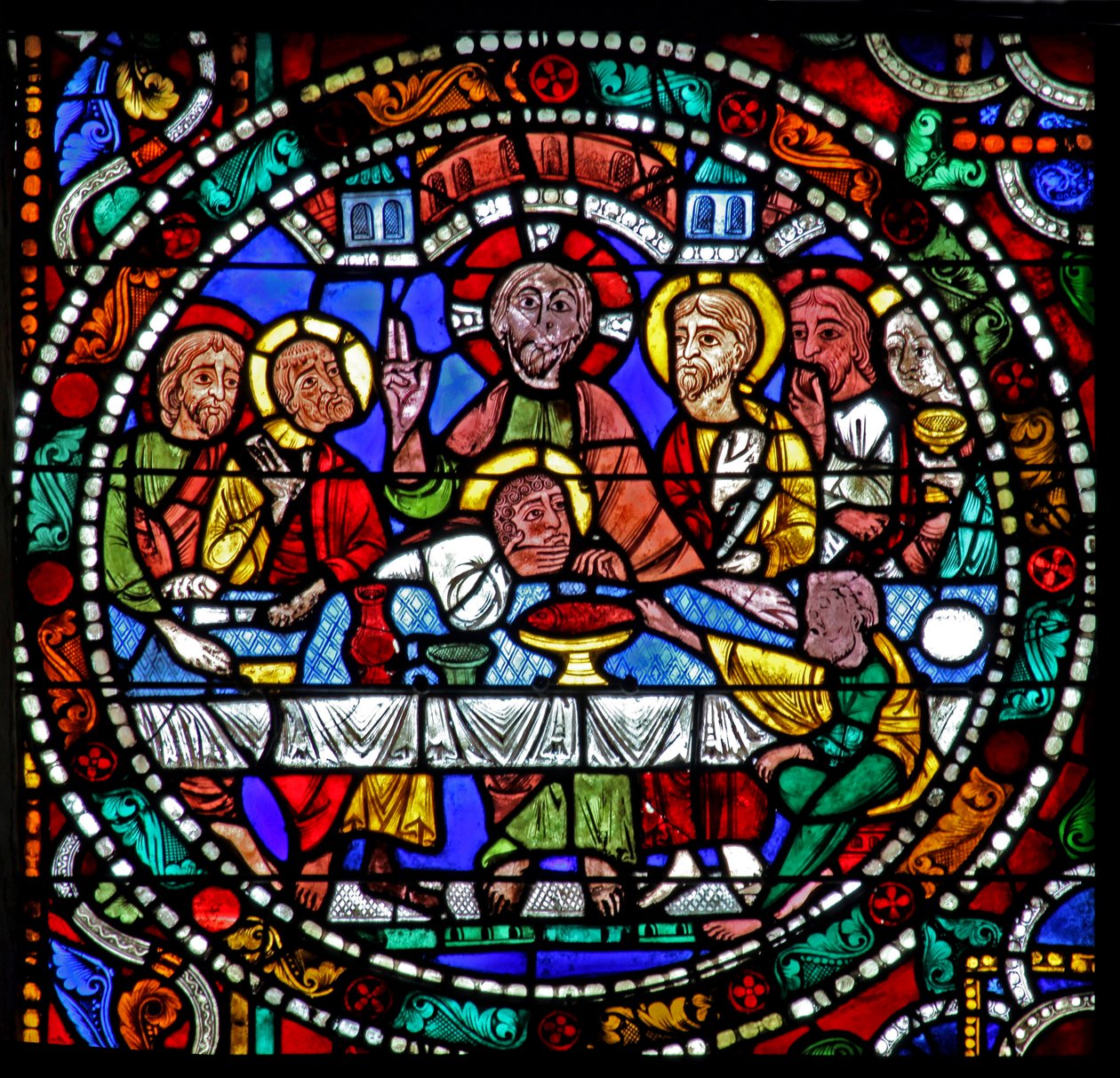 A janela da paixão: Última Ceia (w51) de French School