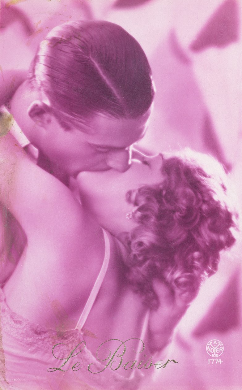 O Beijo Cor-de-Rosa, c.1930 de French School
