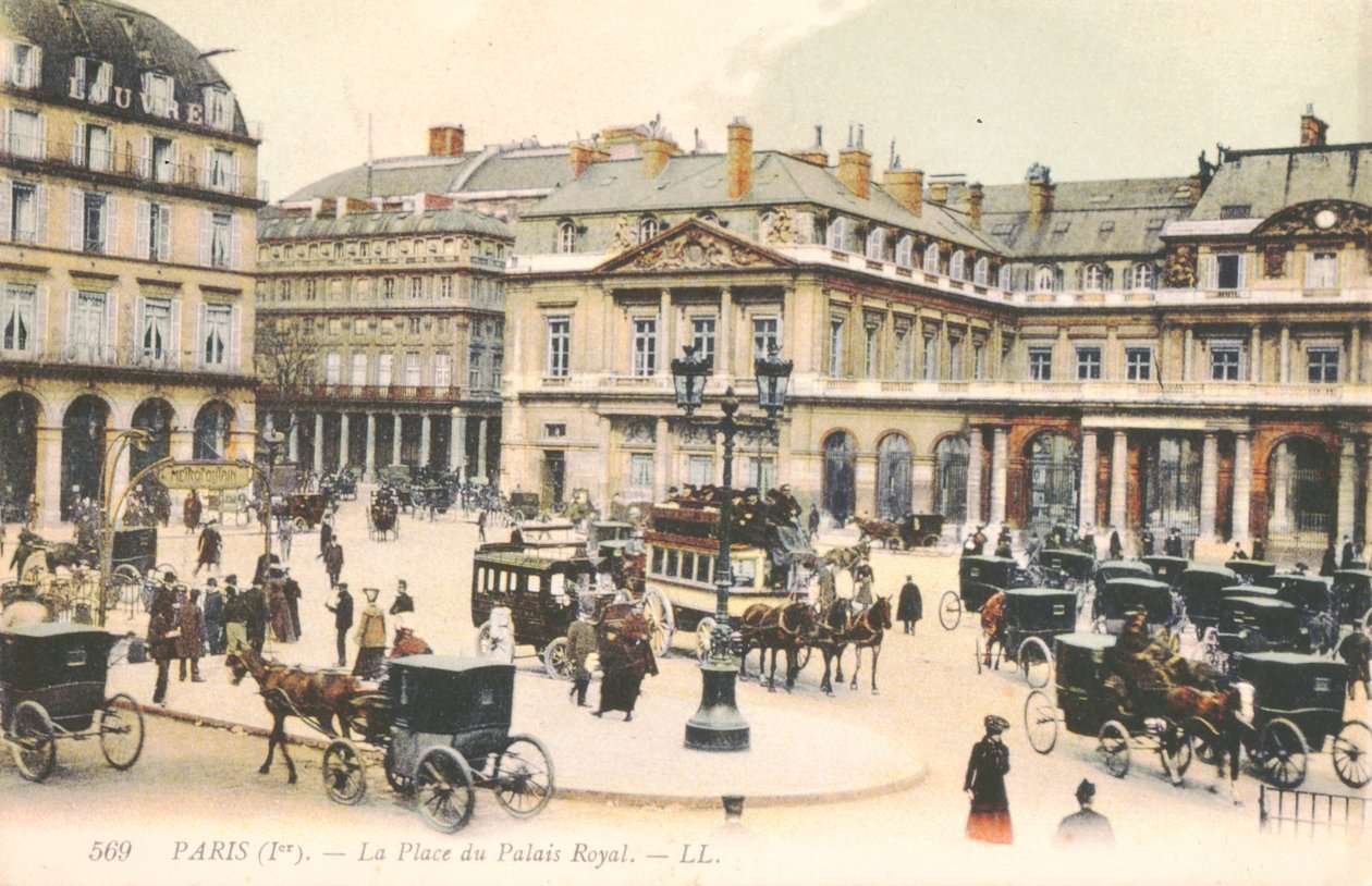 A Place du Palais Royal em Paris, 1910 de French School