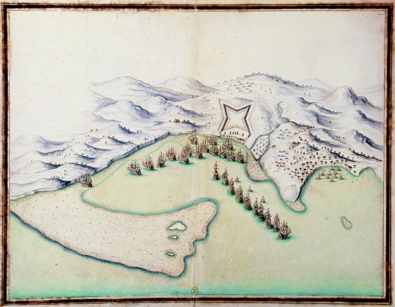 O porto de Tobago (wc no papel) de French School