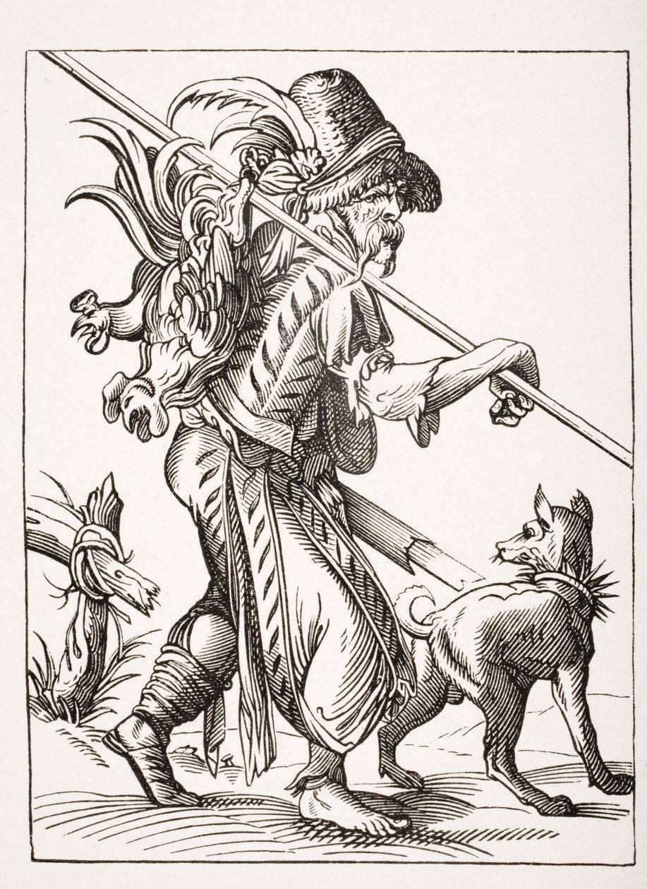 O Poulterer, depois de uma ilustração do século XVI desenhada e gravada por Jost Amman (1539-91) de "Le Moyen Age et La Renaissance", de Paul Lacroix (1806-84), publicou 1847 de French School