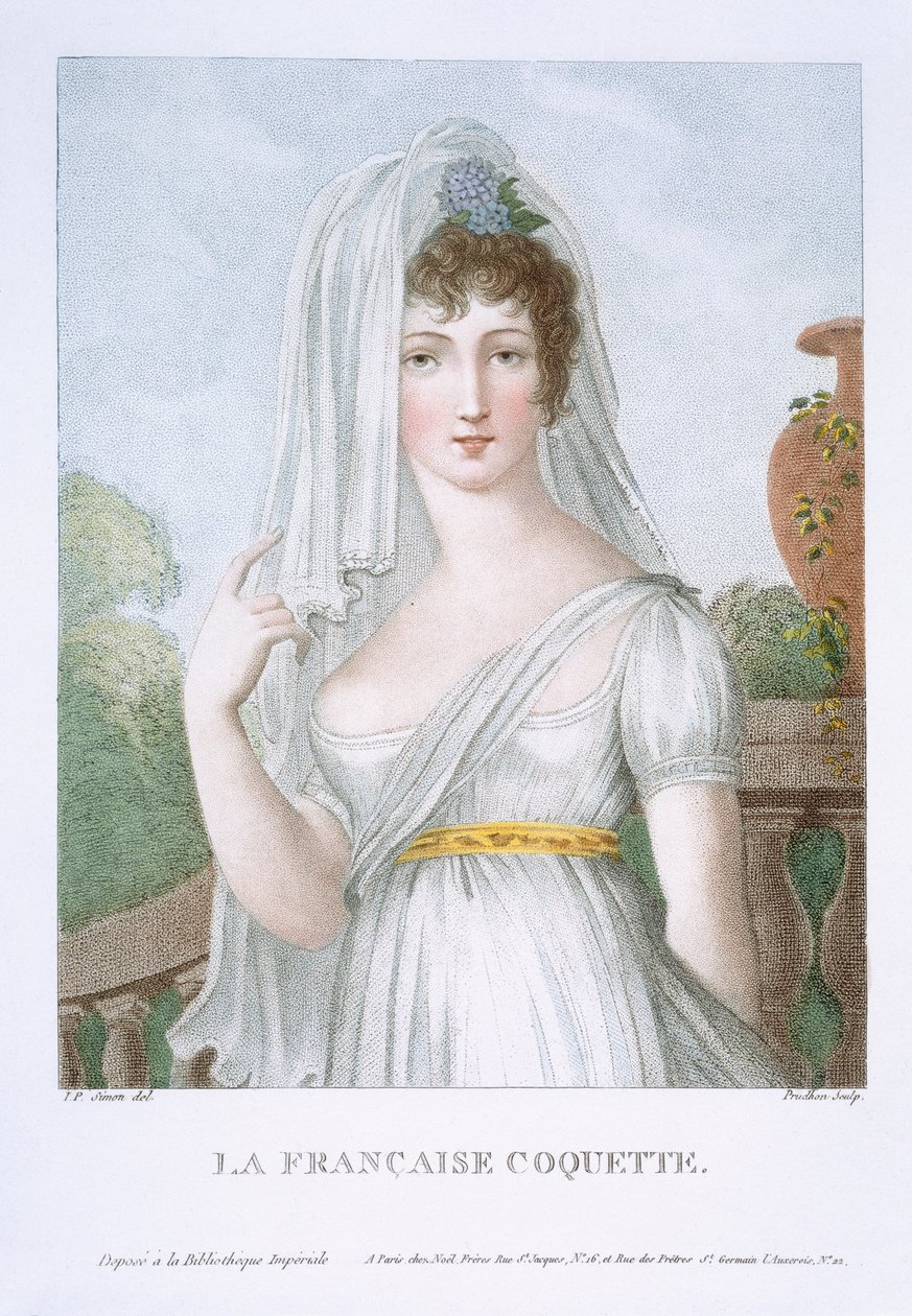 A menina bonita francesa, c.1816 de French School