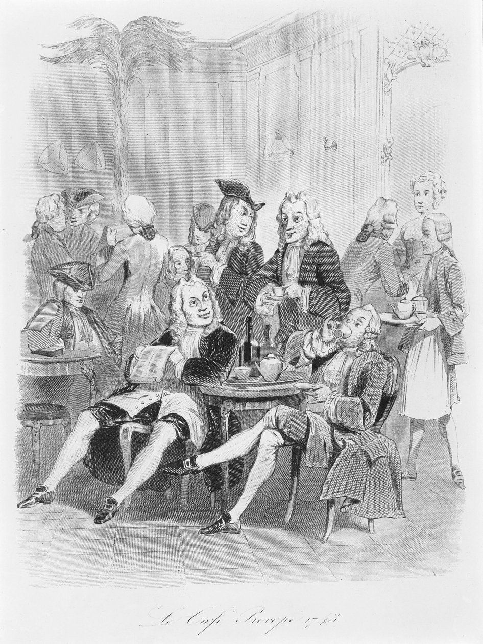 O Procope em 1743, c.1840 de French School