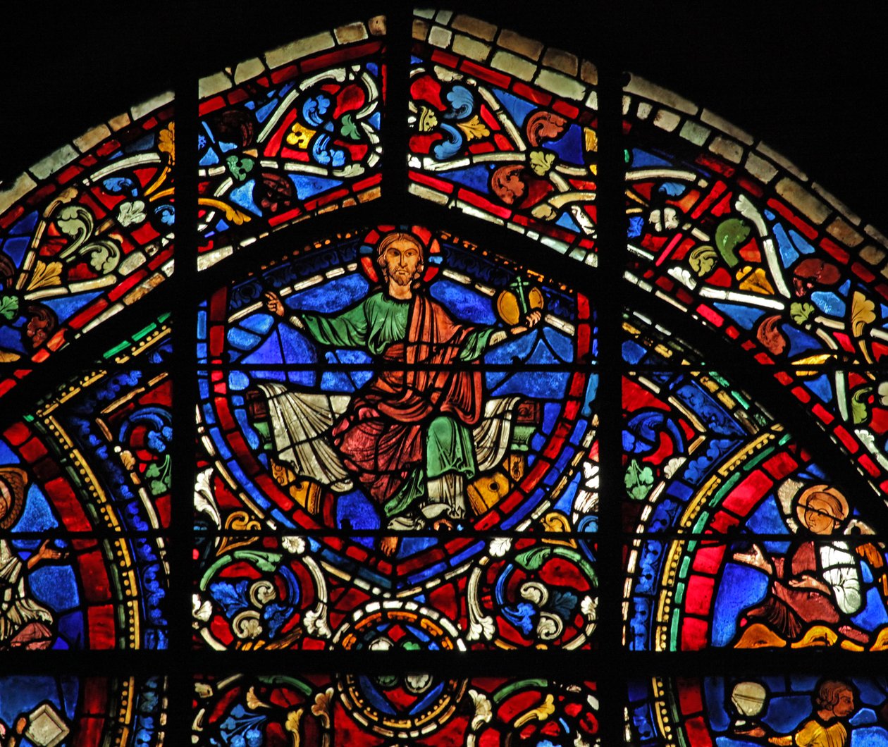 A janela Filho Pródigo: Cristo - A Majestade do (W35) de French School