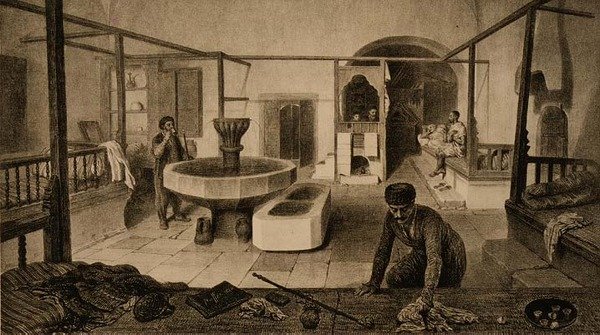 The Rest Room of the Tartar Bathhs, pub. por Auguste Bry de French School