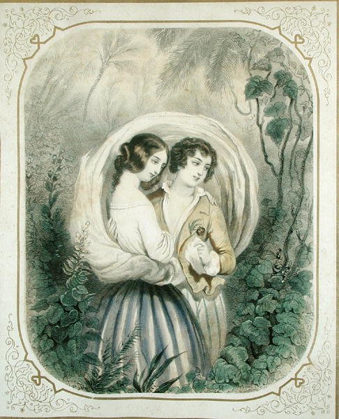 O retorno da caminhada, de Paul et Virginie por Henri Bernardin de Saint-Pierre (1737-1814) de French School