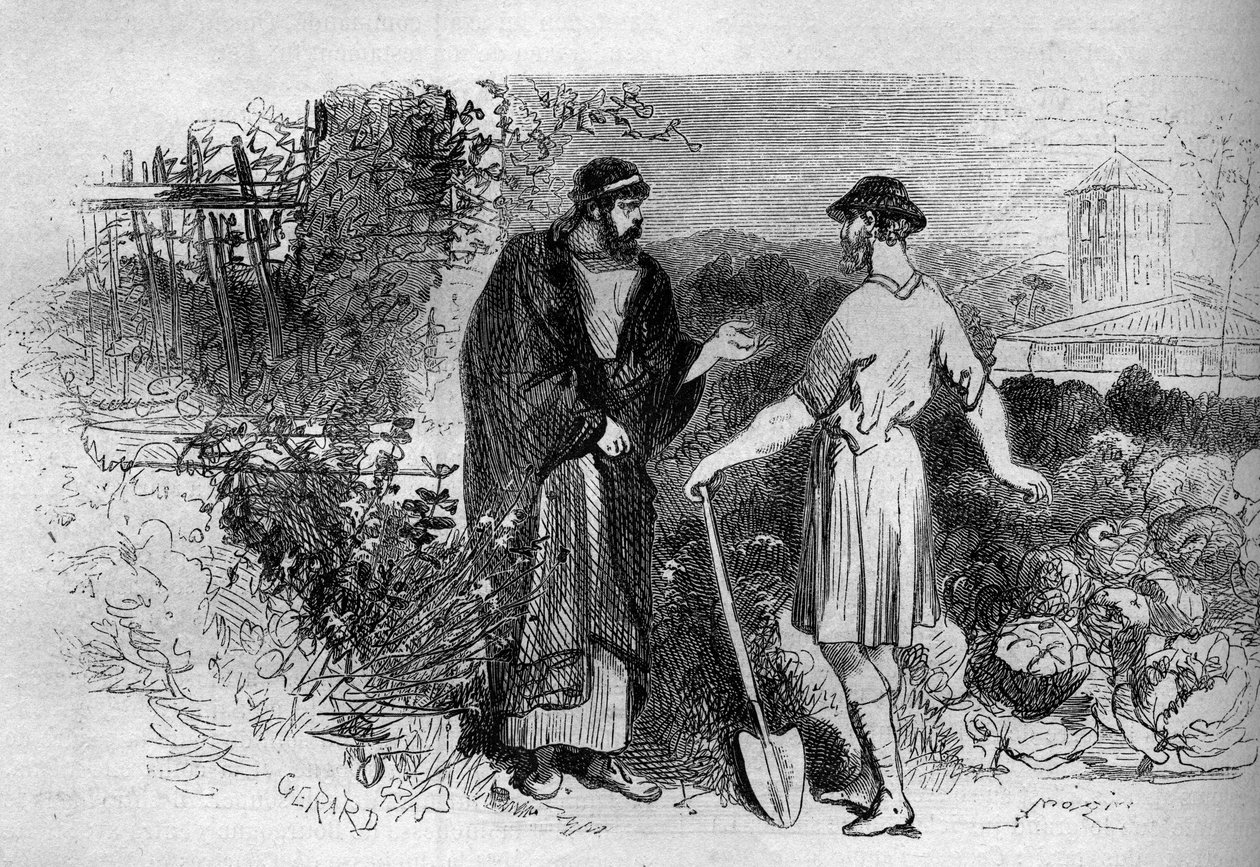 O Imperador Romano Diocleciano (245-313) em Salone. de French School