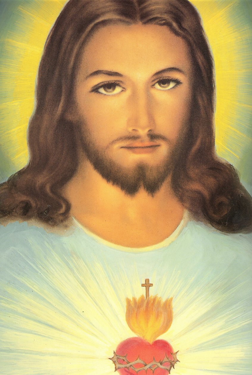 O Sagrado Coração de Jesus, século XIX de French School