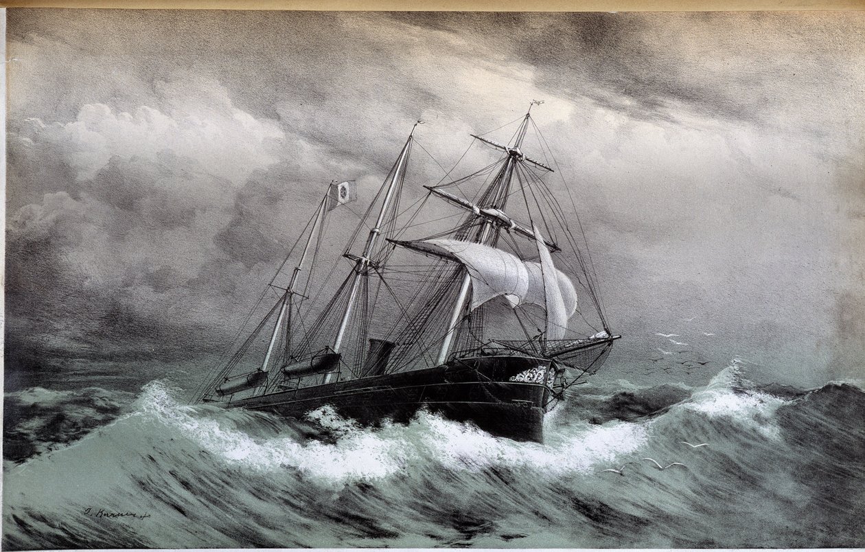 O "San Martino", por volta de 1850 de French School