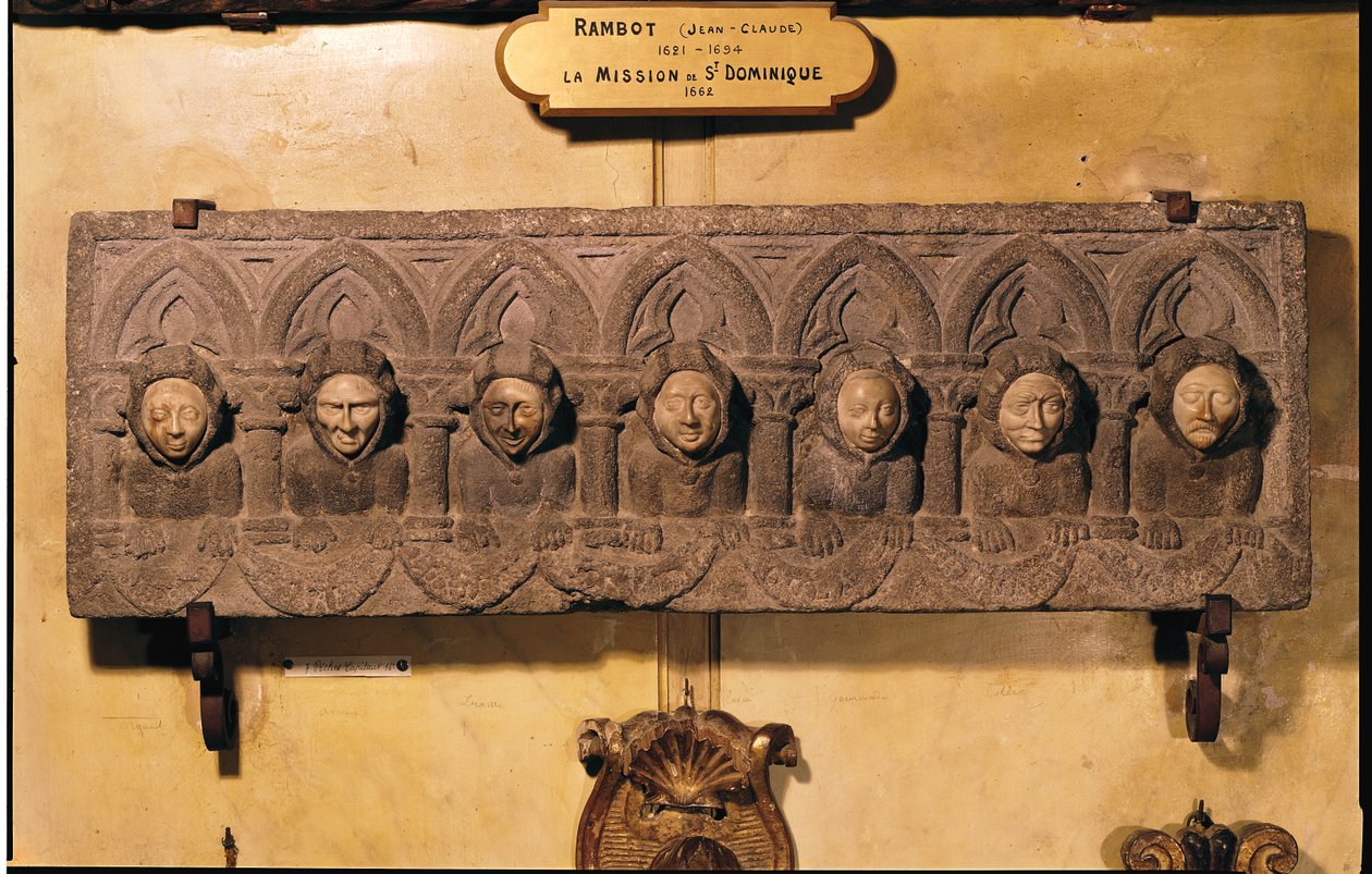 Os sete pecados mortais (pedra e marfim) de French School