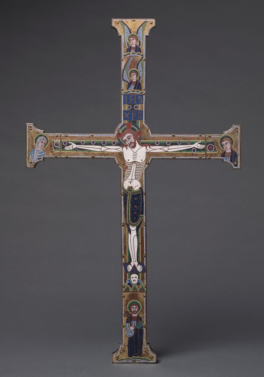 O "Spitzer Cross", mestre do Royal Plantagenet Workshop, c.1190 de French School