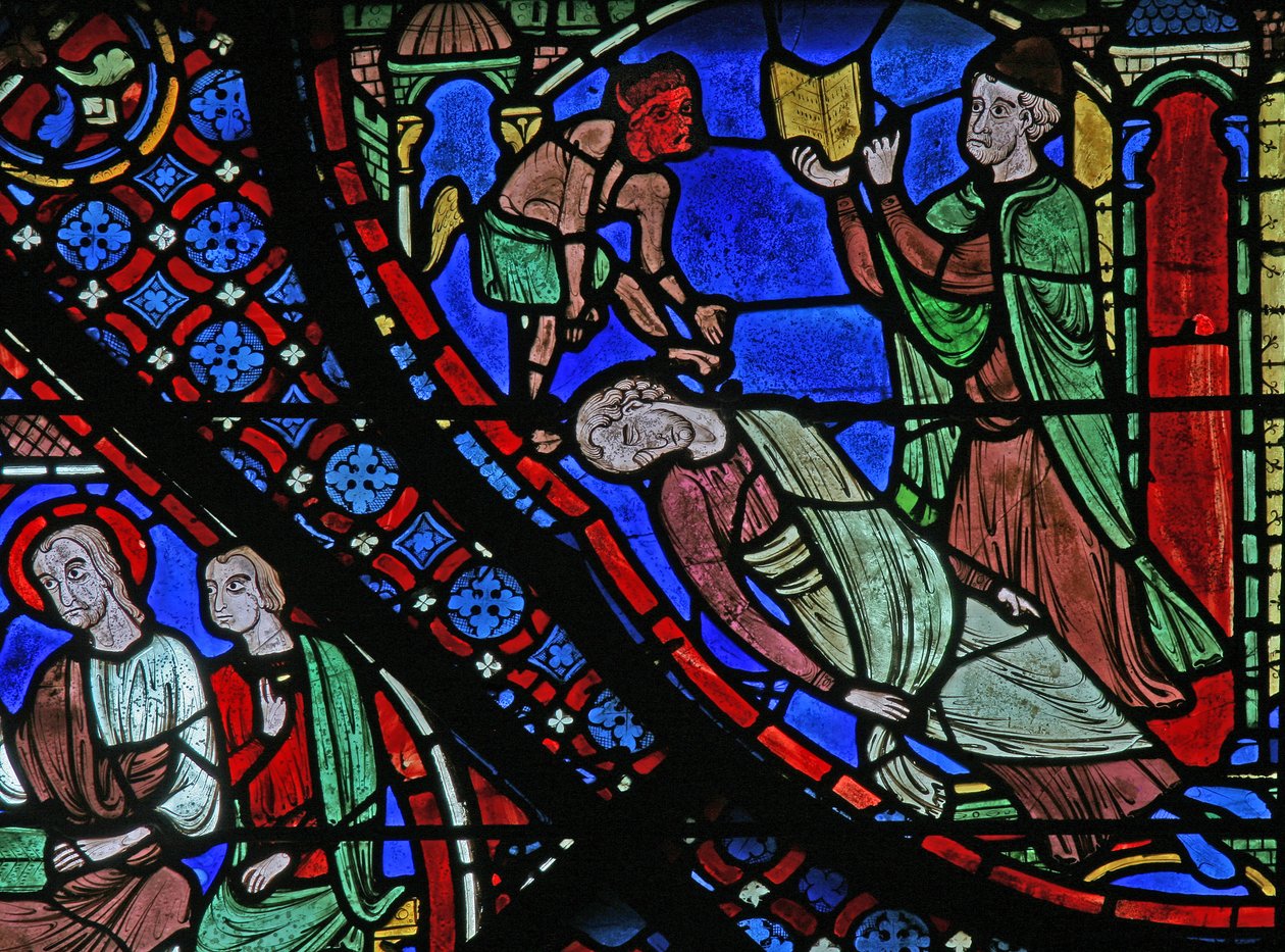 A Janela de St James: Filetus está preso com uma magia por Almogenes (Hermoniges) (w5) de French School
