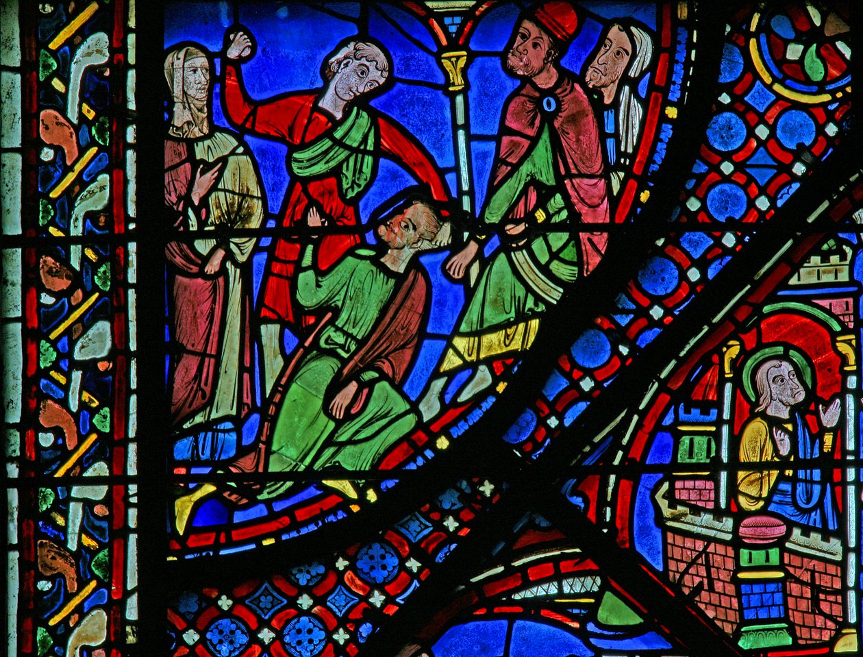 A Janela St James: Josias é derrubado (w5) de French School