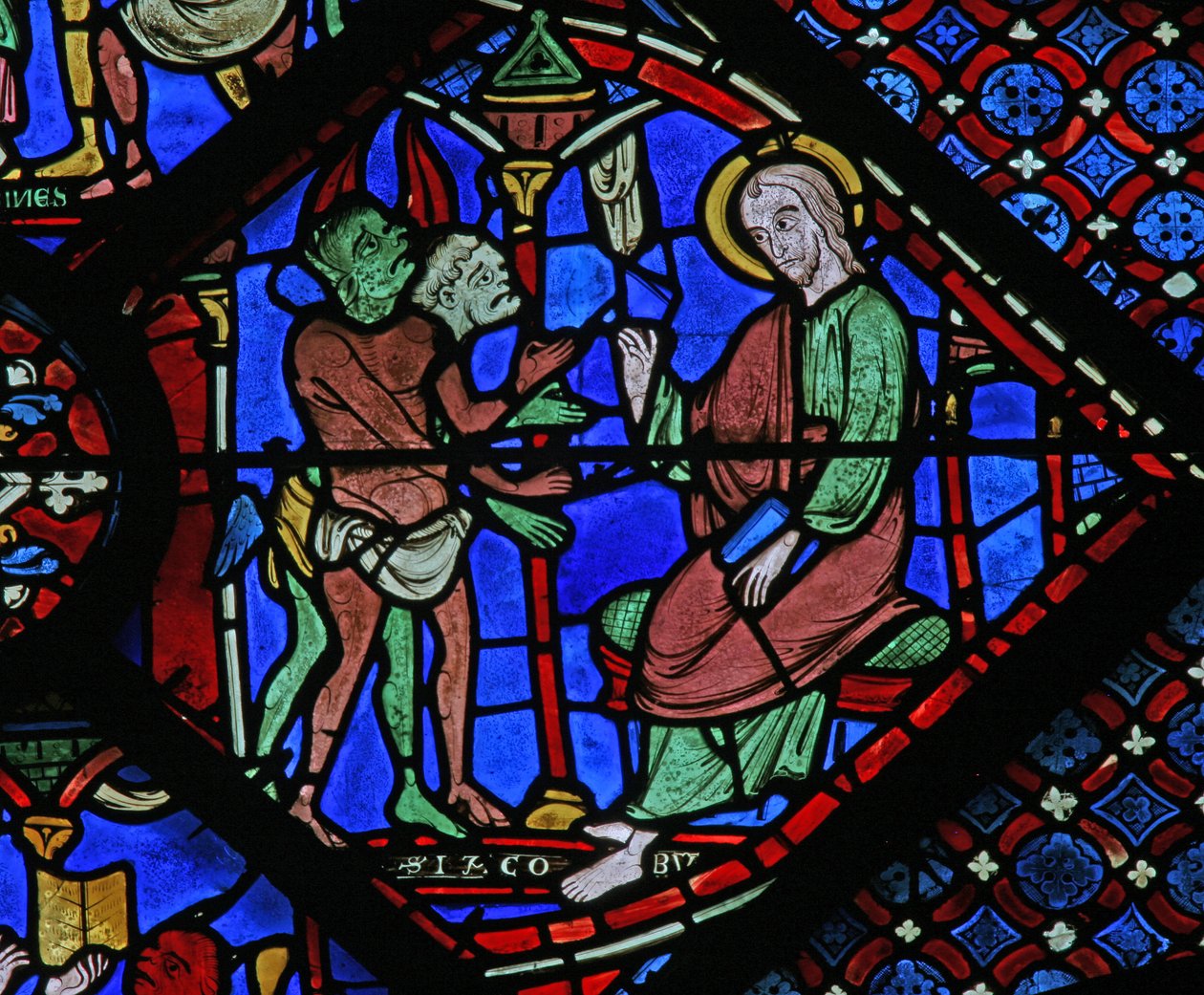 The St James Window: demônios se queixam de St James (w5) de French School