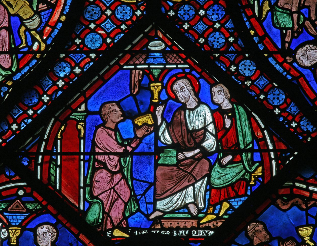 The St James Window: ele conhece Filetus com seu livro mágico (w5) de French School
