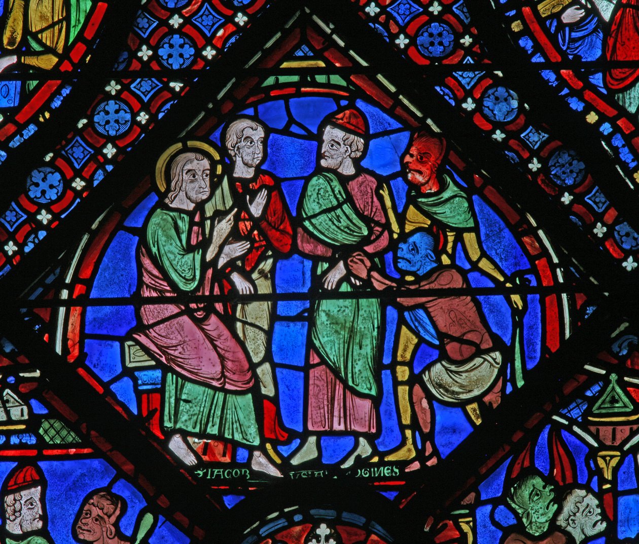 A Janela de St James: com Almongenes (Hermogines), Filetus e demônios (w5) de French School