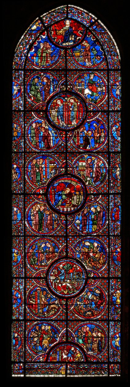 A janela St Lubin:: cenas da vida de (w45) de French School