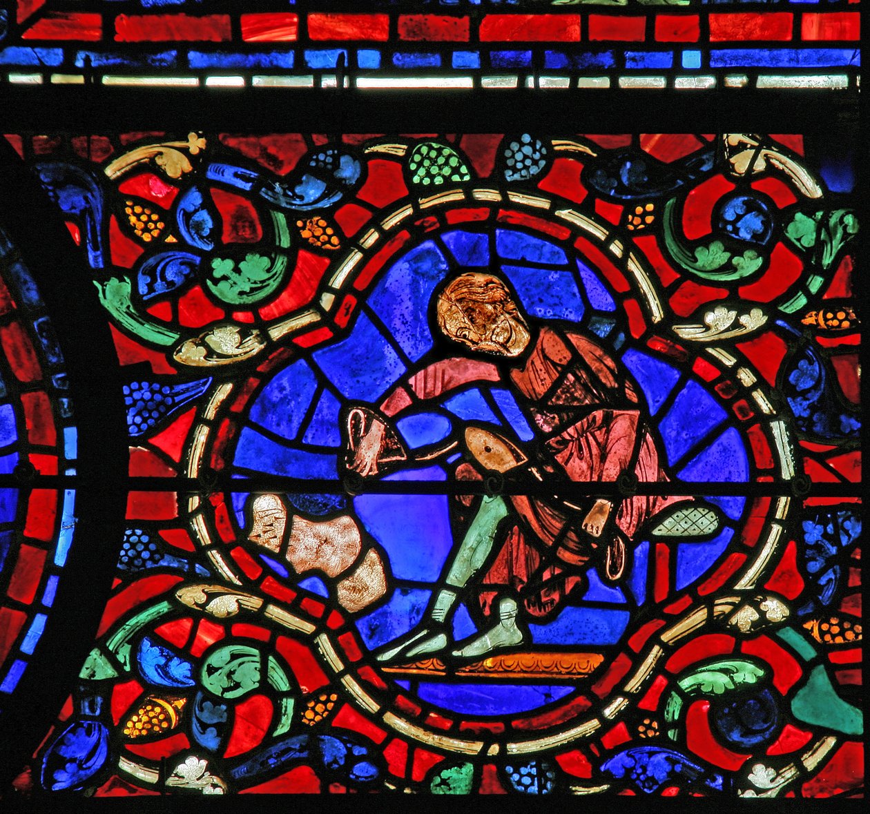 A janela de St Martin: doadores - sapateiros (w20) de French School