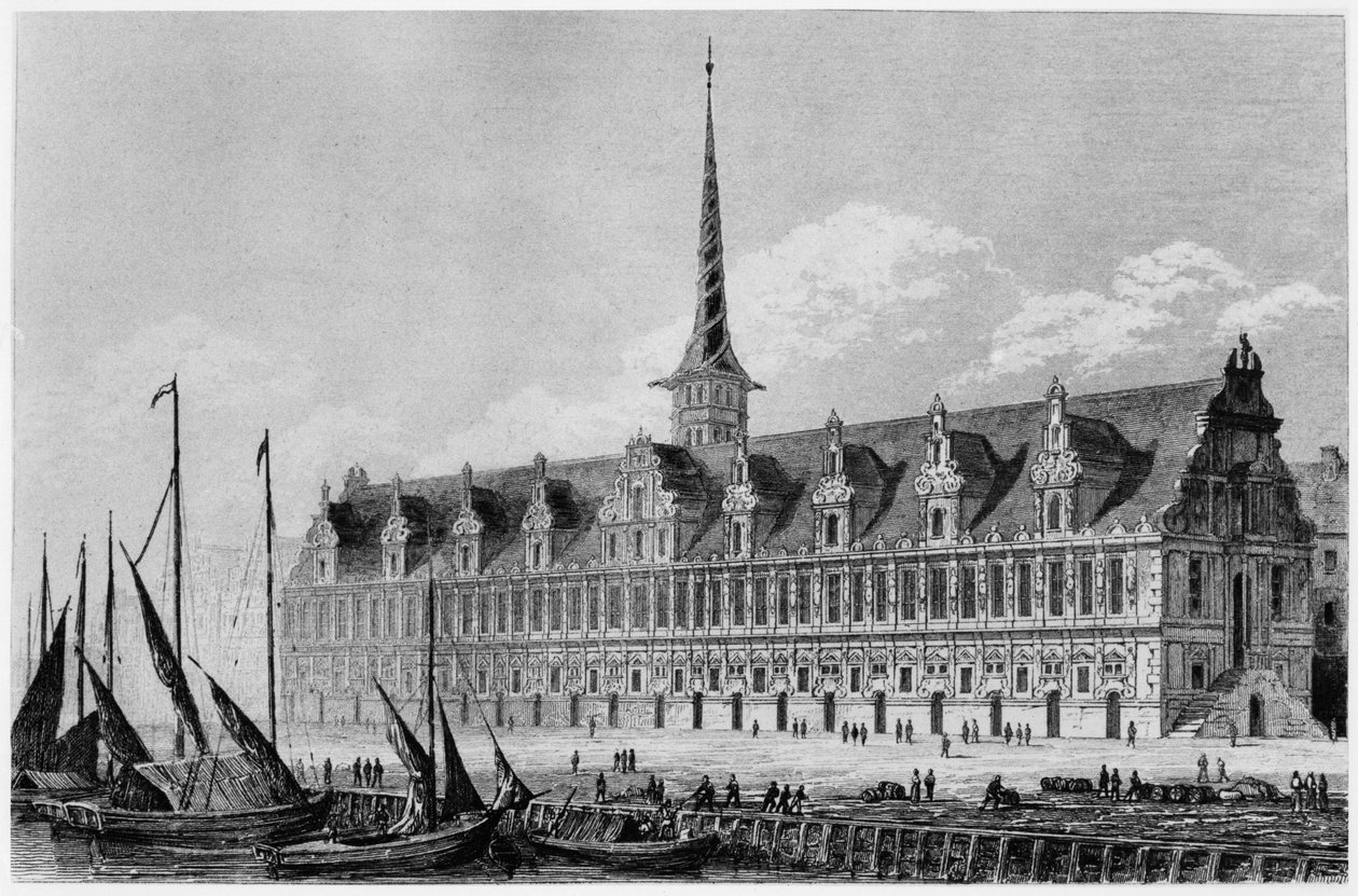 A Bolsa de Valores, Copenhague, 1846 de French School