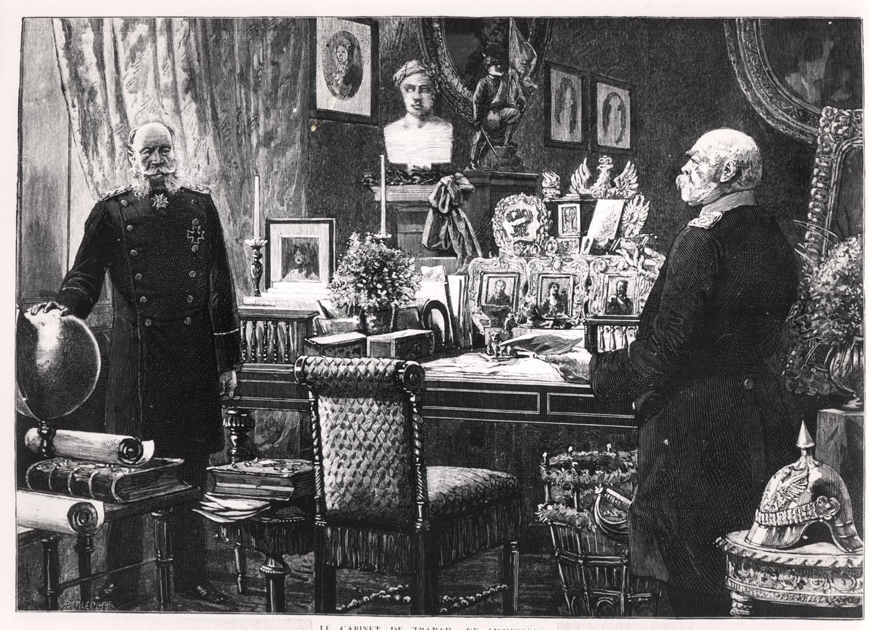 O Estudo do Kaiser Wilhelm I (1797-1888) Rei da Prússia e Imperador da Alemanha de French School