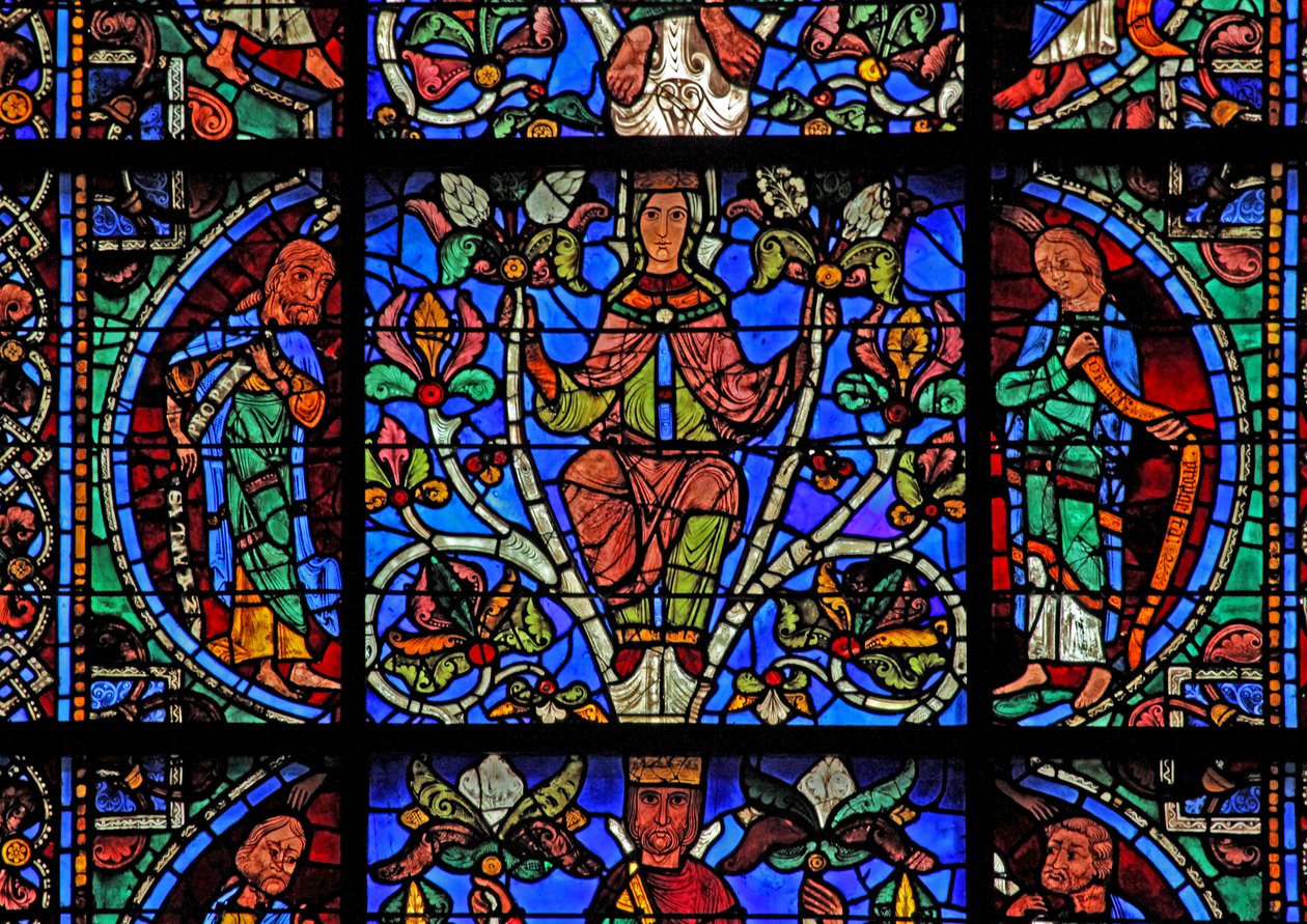 A Árvore de Jessé: Um profeta, a Virgem Maria, Daniel (w49) de French School