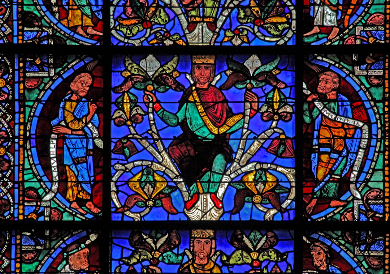 A árvore de Jessé: Moisés, rei de Jessé, Balaão (w49) de French School