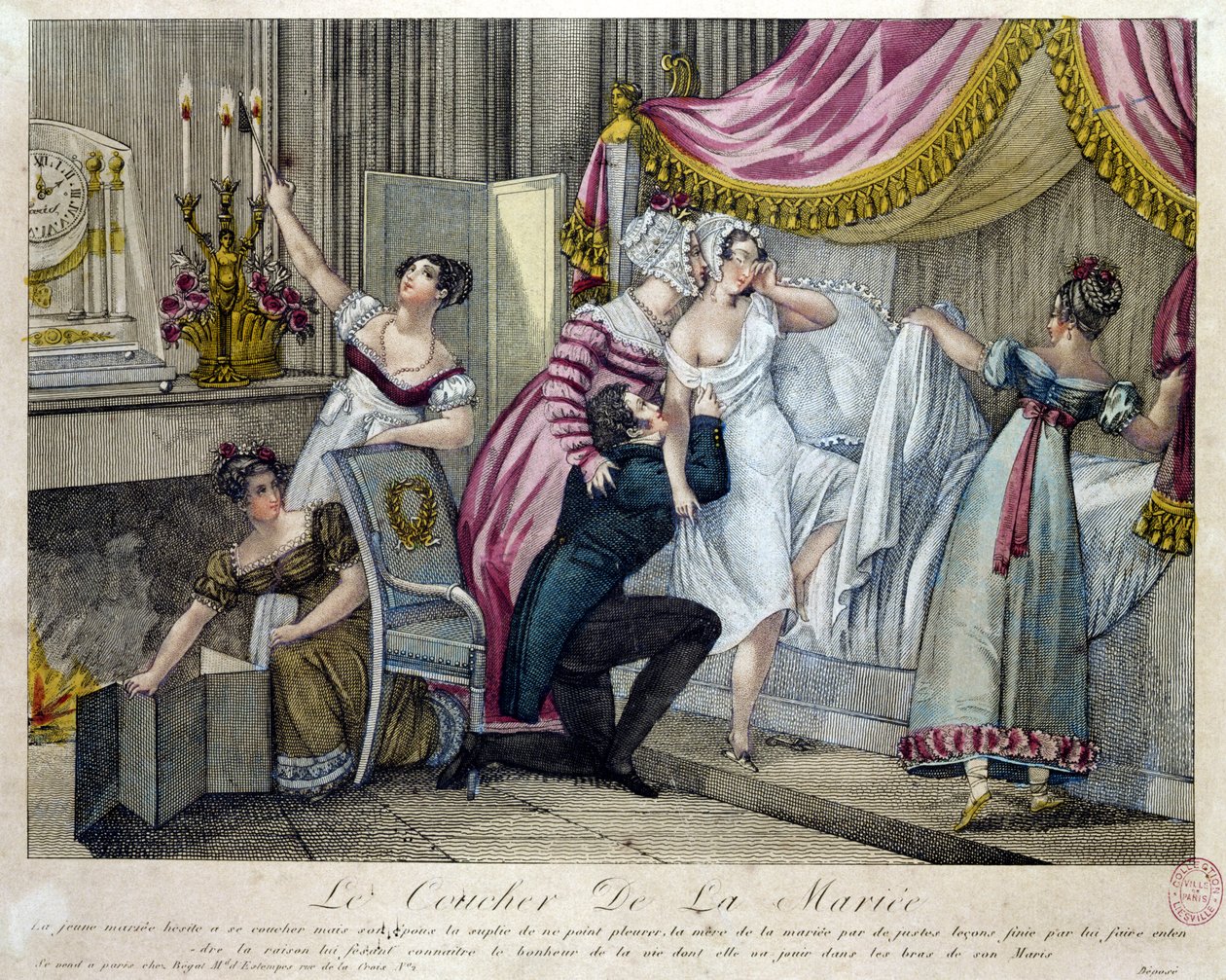 A noite de núpcias, c.1820 de French School