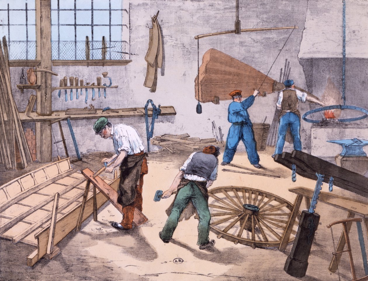 O Wheelright, c.1860 de French School