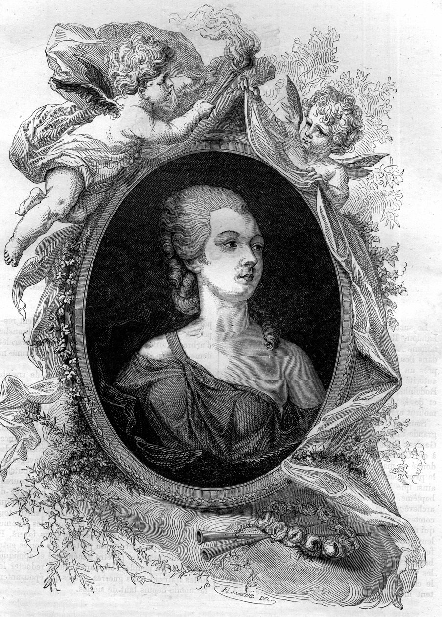 A bela Marozie (Mariuccia, Mariozza ou Marousie of Tusculum, ca. 890-932/937) mãe incestuosa de duas gerações de papas. Gravura em "Histoire des papes-kings-queens-et-empereurs a travessa les centuries" de Maurice Lachatre de French School