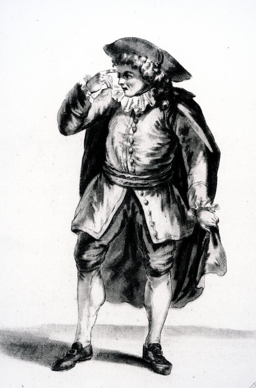O traje de Arnolphe, da Escola de Esposas de Moliere de French School