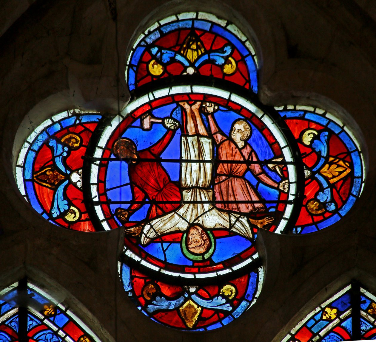 A crucificação de São Pedro de French School