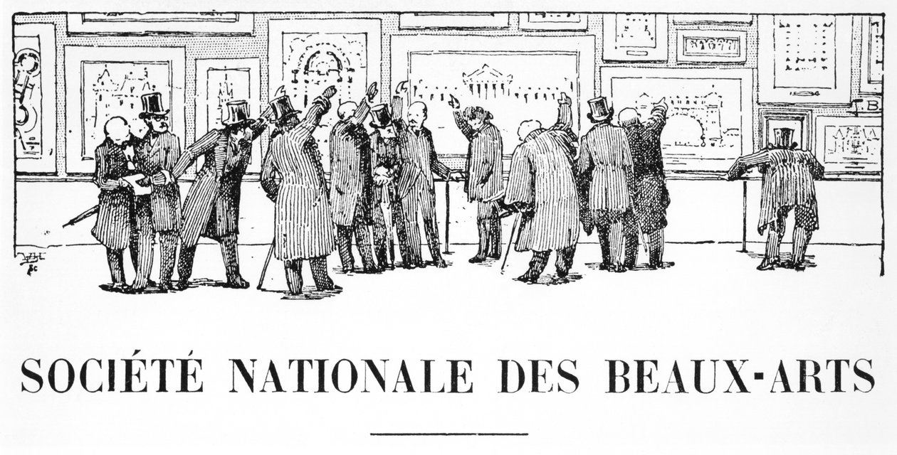 O departamento de arquitetura, Société Nationale des Beaux-Arts, Salão de 1910, ilustração da arquitetura, 1910 de French School