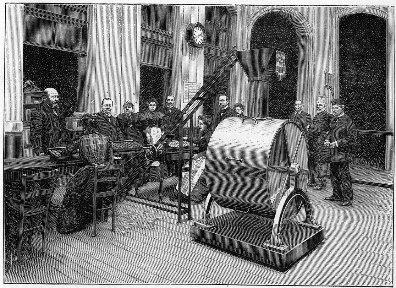 A sala de visitas do Credit Foncier, em 1898. de French School