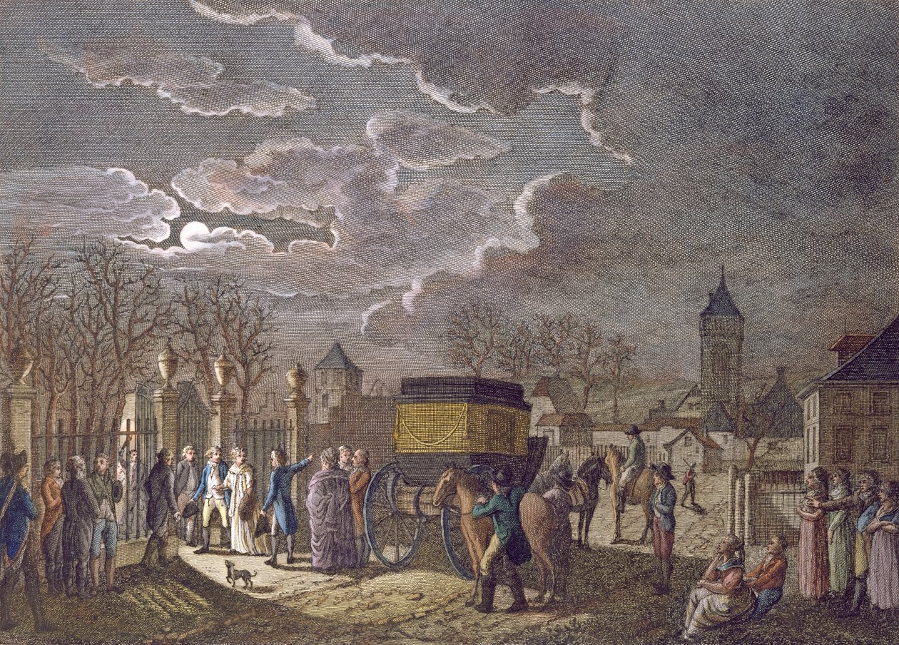 A troca, em 26 de dezembro de 1795, de Madame Royale em Basiléia por 6 prisioneiros franceses capturados pelos austríacos de French School