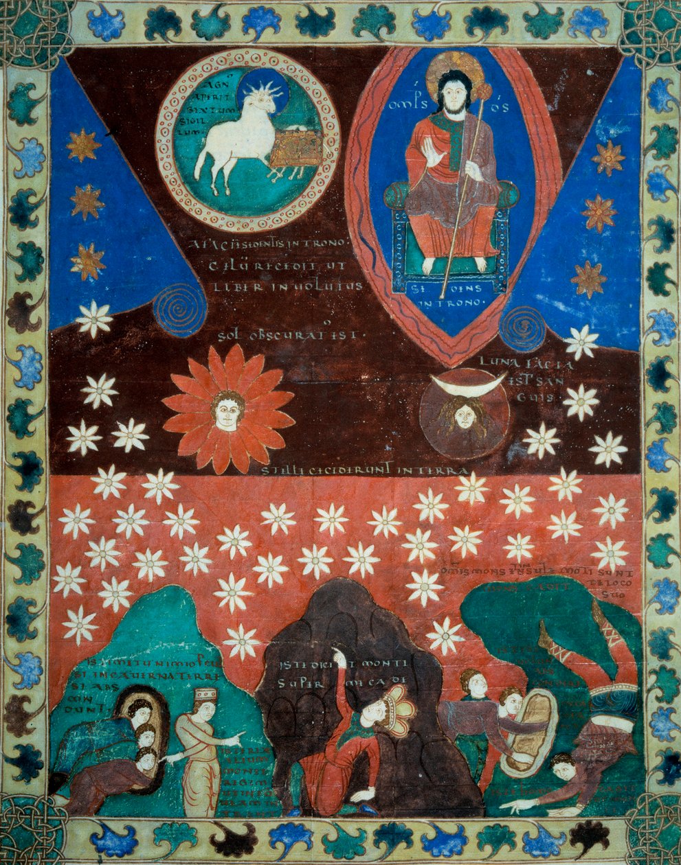 A queda das estrelas A miniatura é retirada dos comentários do "Apocalipse segundo São João", escrito em 775 pelo monge Beato de Liebana de French School