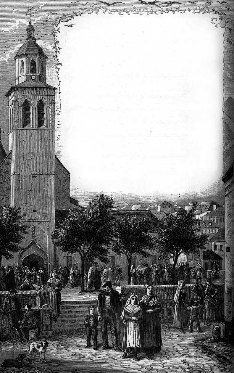 A família de Bernadette Soubirous (1844-1879) em Lourdes, Hautes Pyrenees (65) de French School