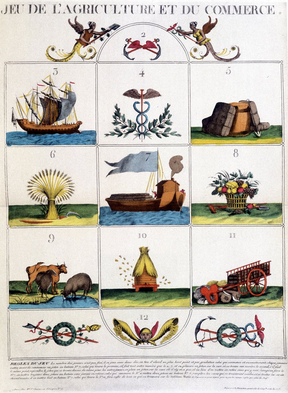 O jogo da agricultura e do comércio. de French School